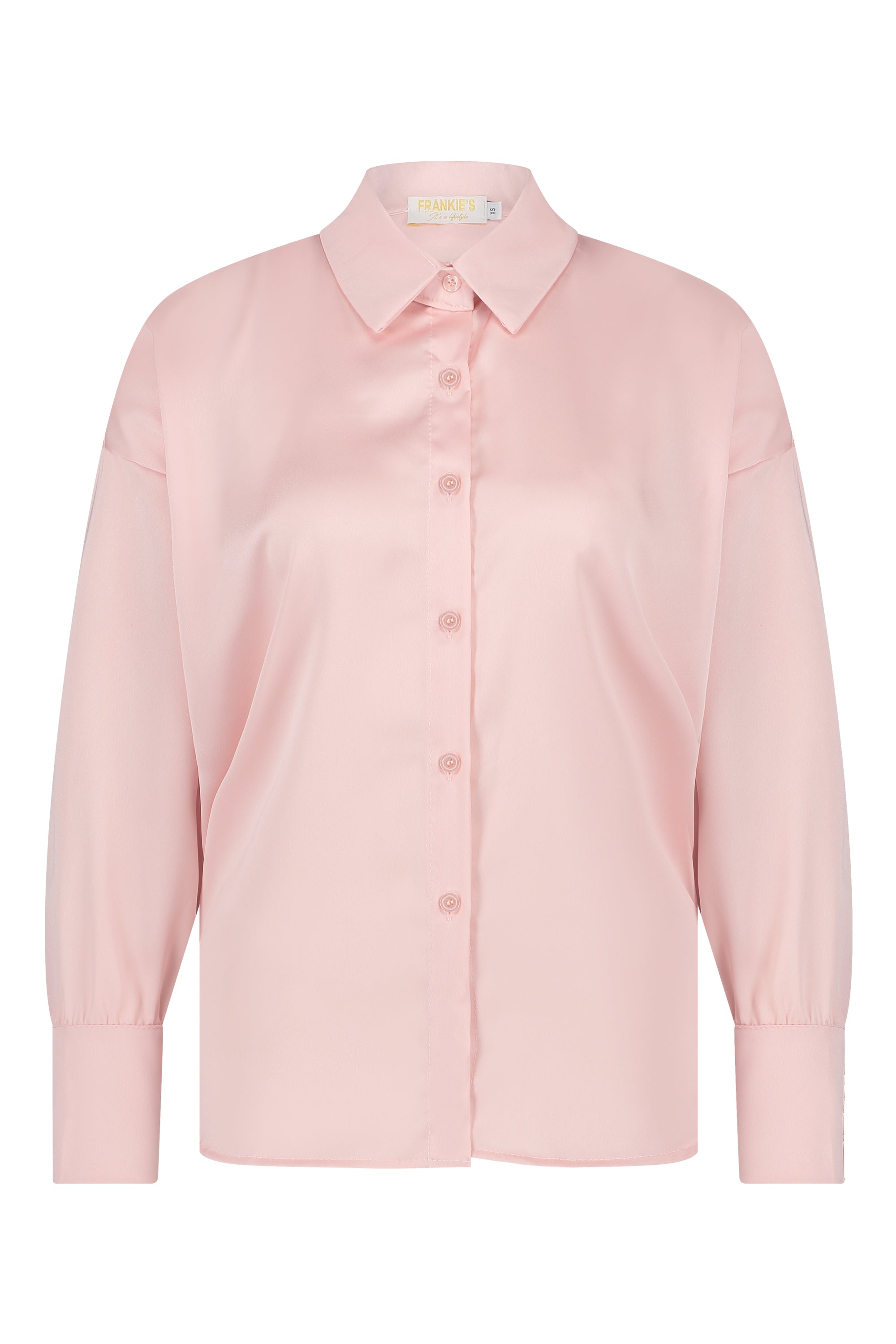 Satin blouse pink