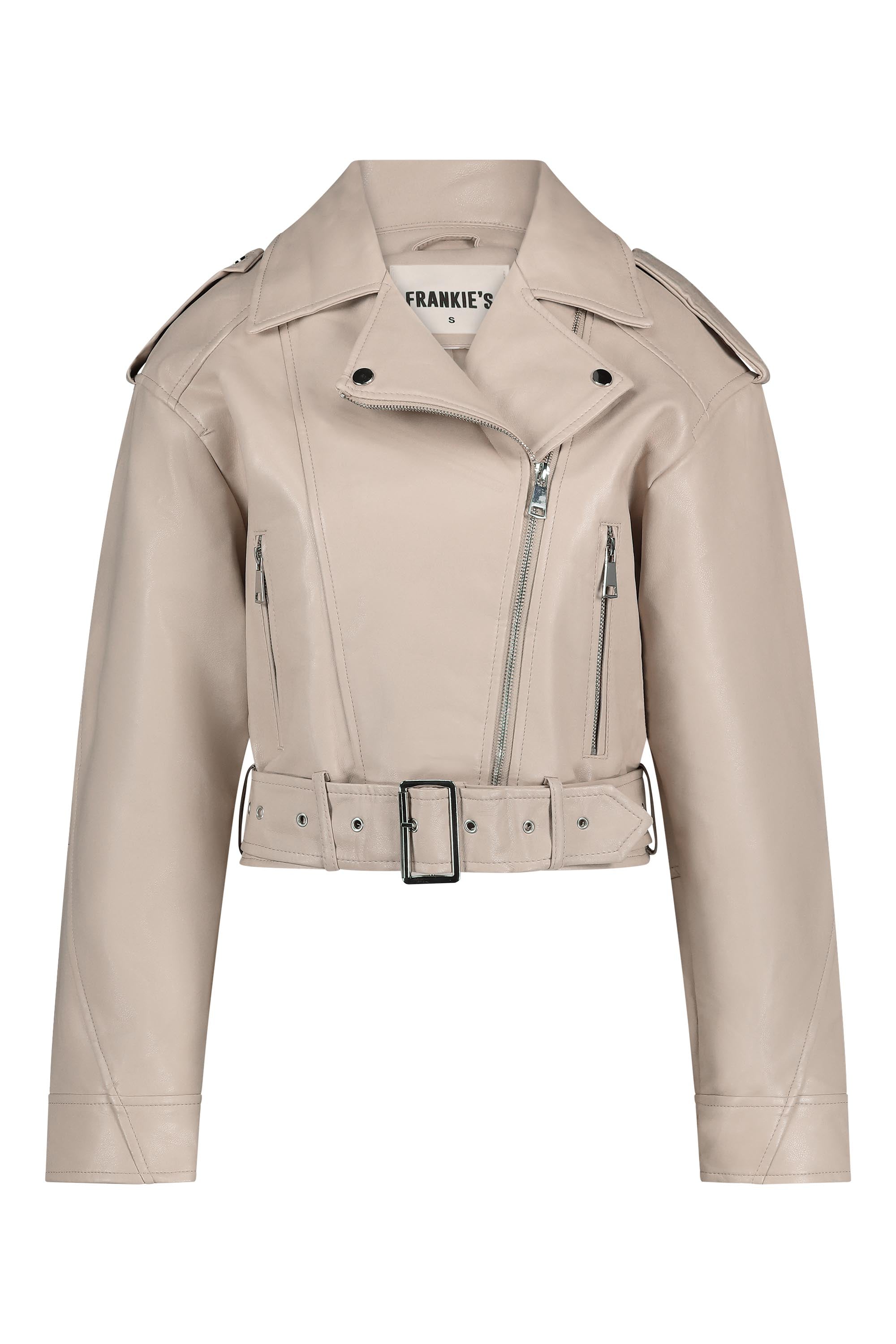Leather jacket Frankie beige
