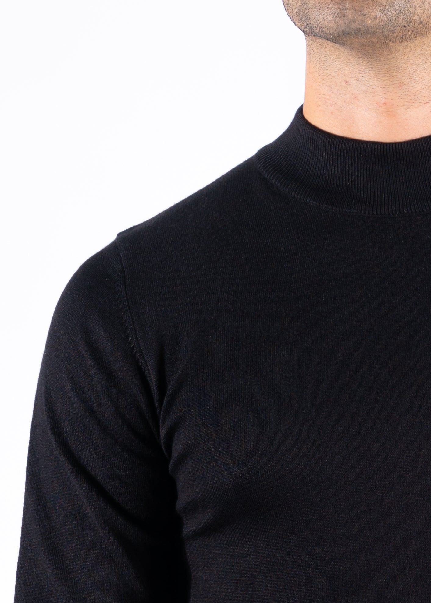 Turtleneck knitwear long sleeve black