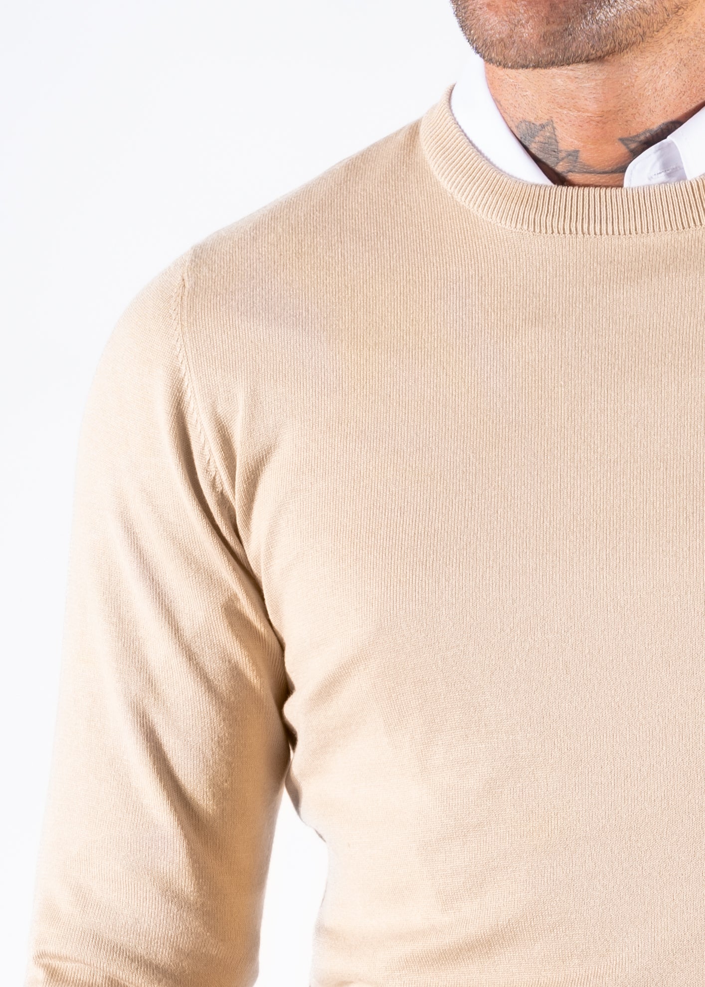 Pullover knitwear beige