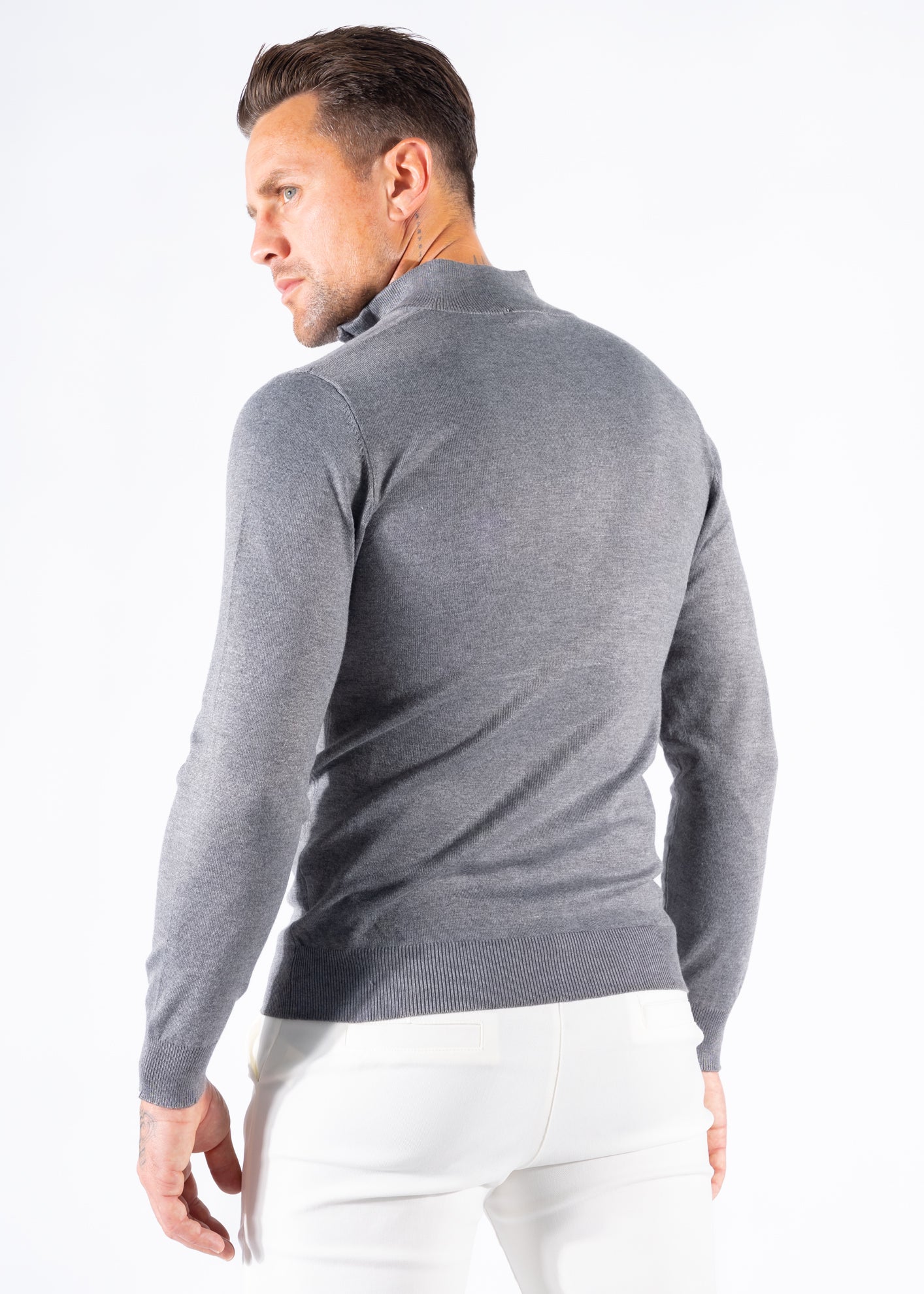 Sweater zipper grey