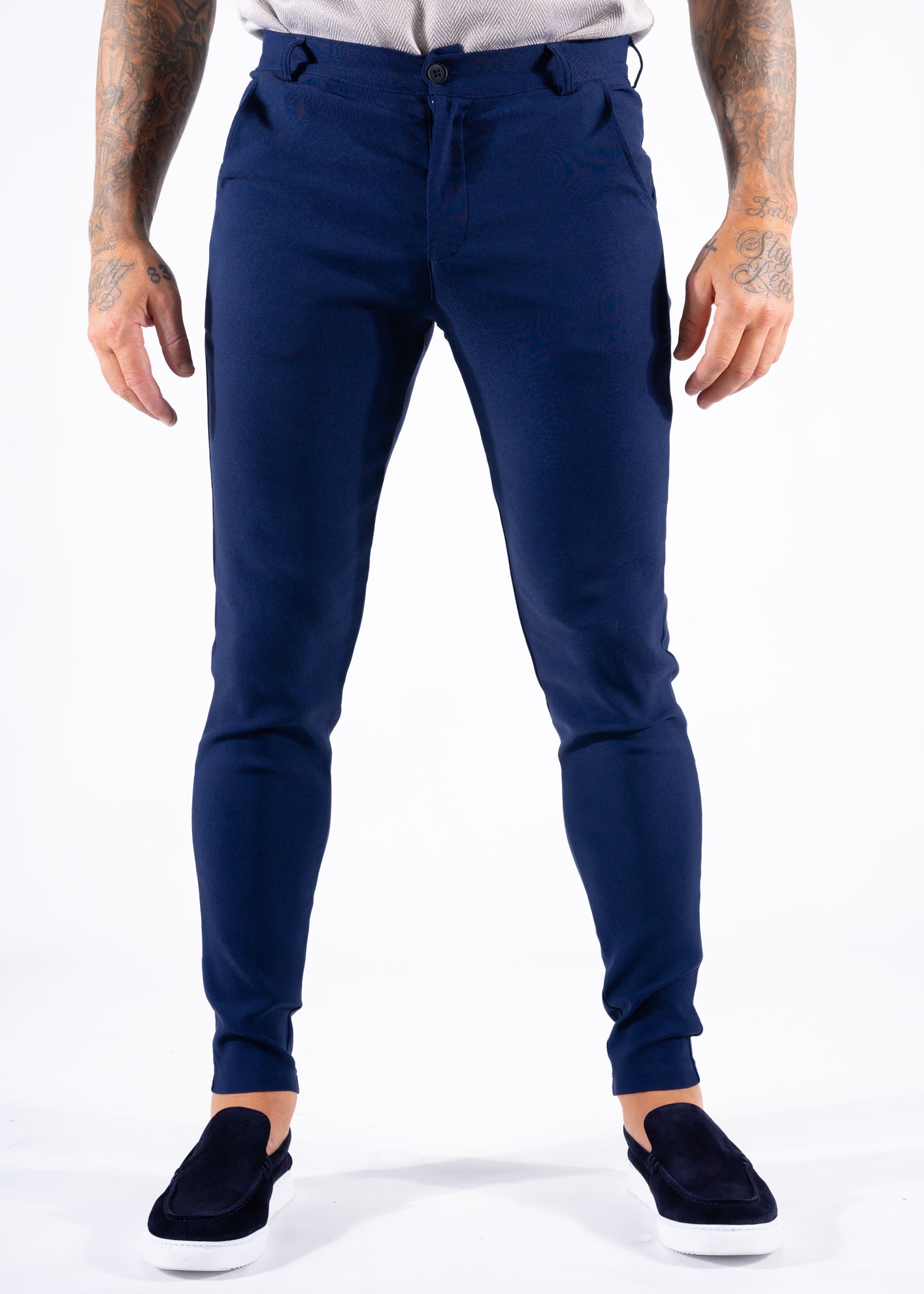 Super stretch pantalon dark blue