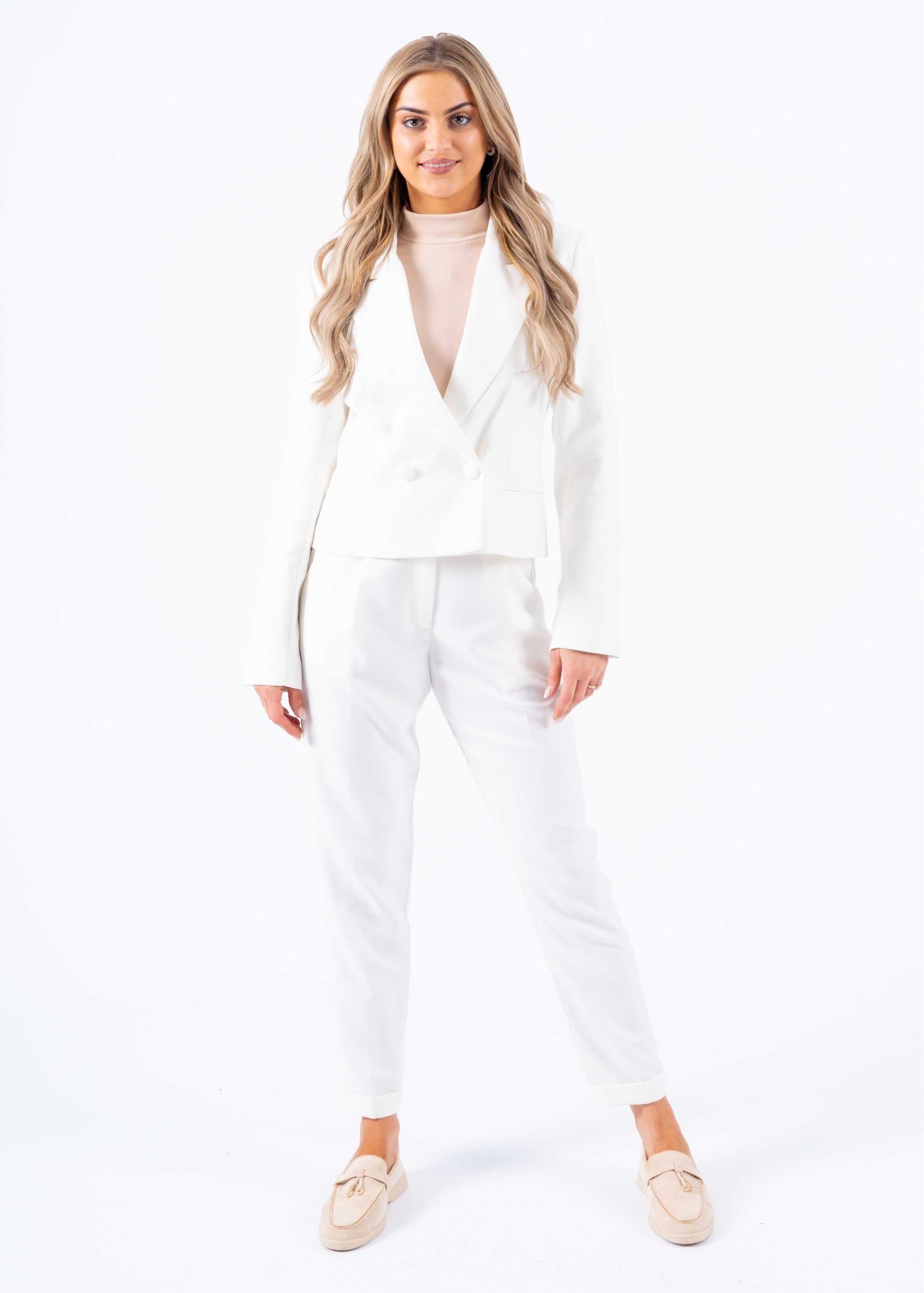 Two piece suit white