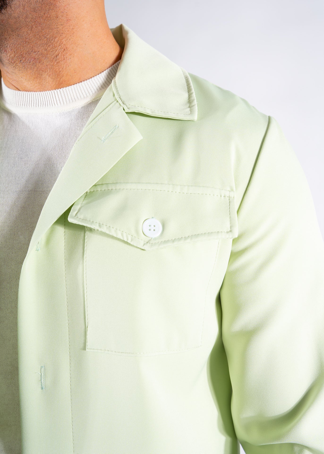 Summer jacket buttons mint
