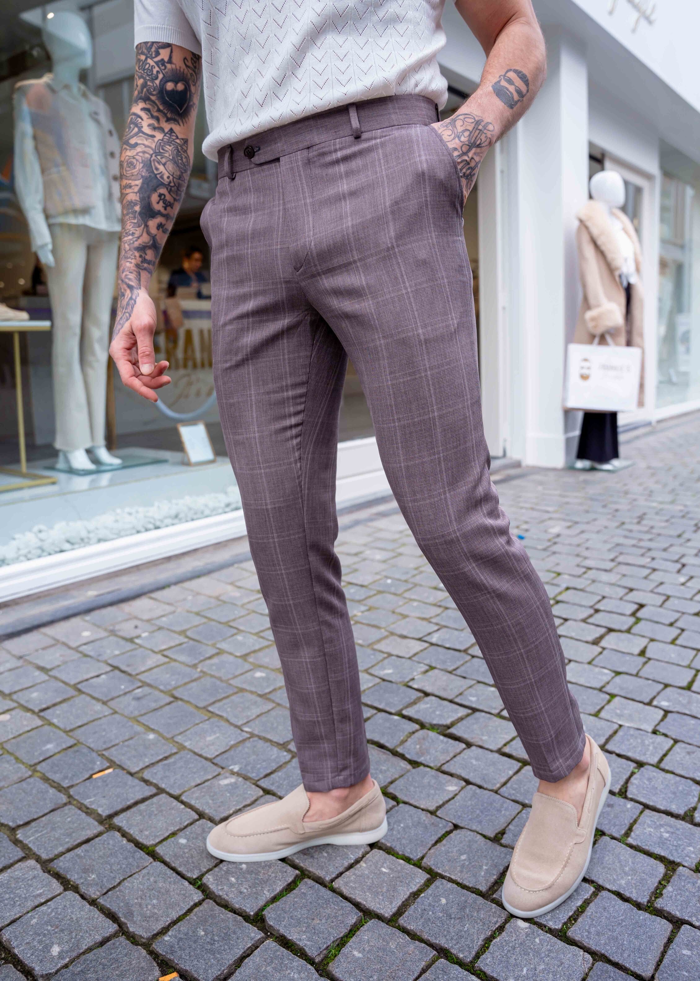 Pantalon Oxford brown