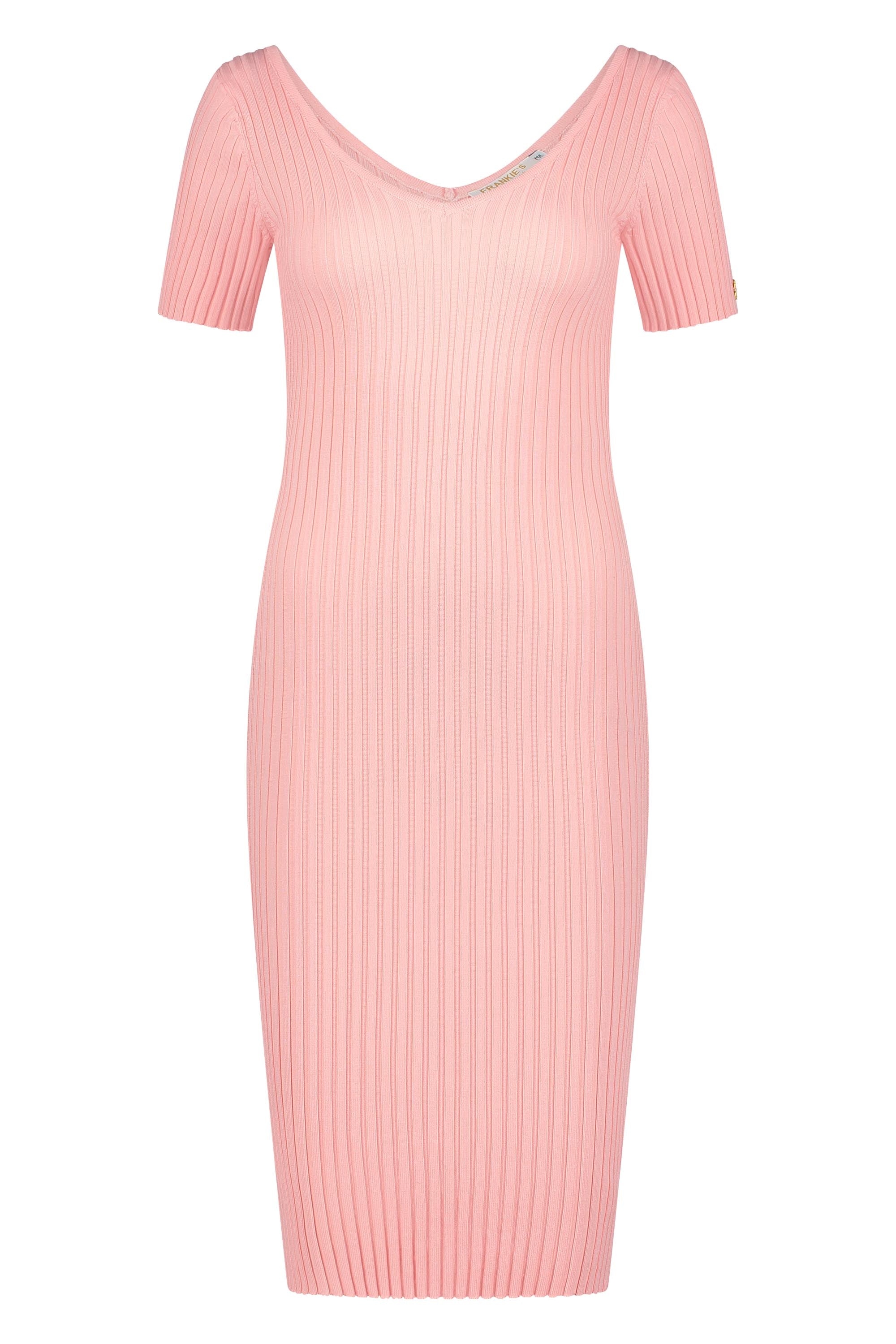 Dress knitwear short sleeve pink