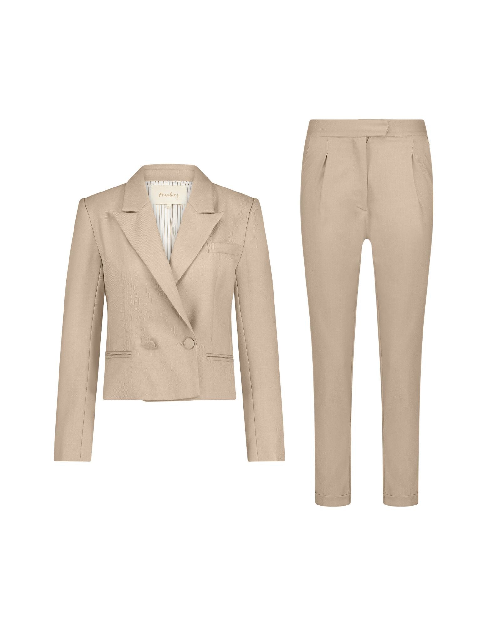 Two piece suit beige