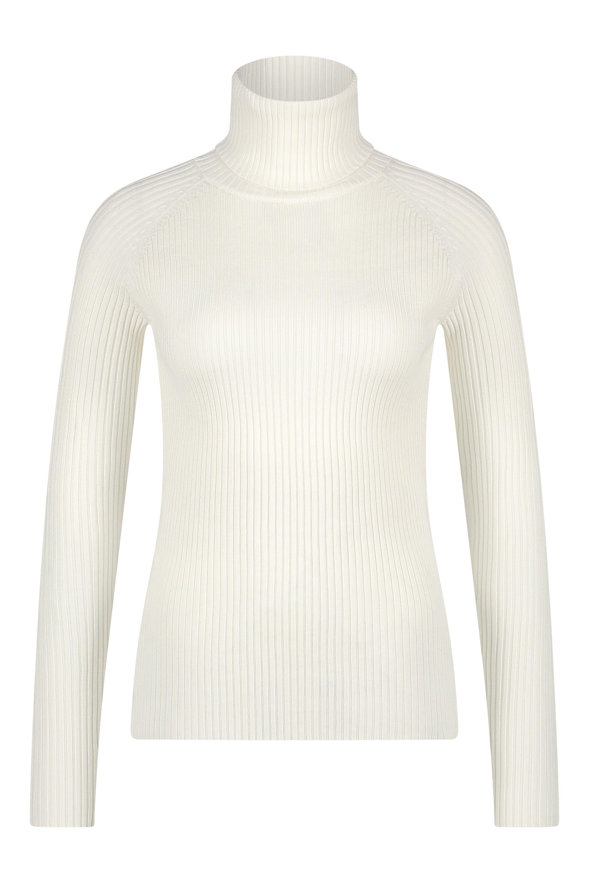 Turtleneck knitwear white
