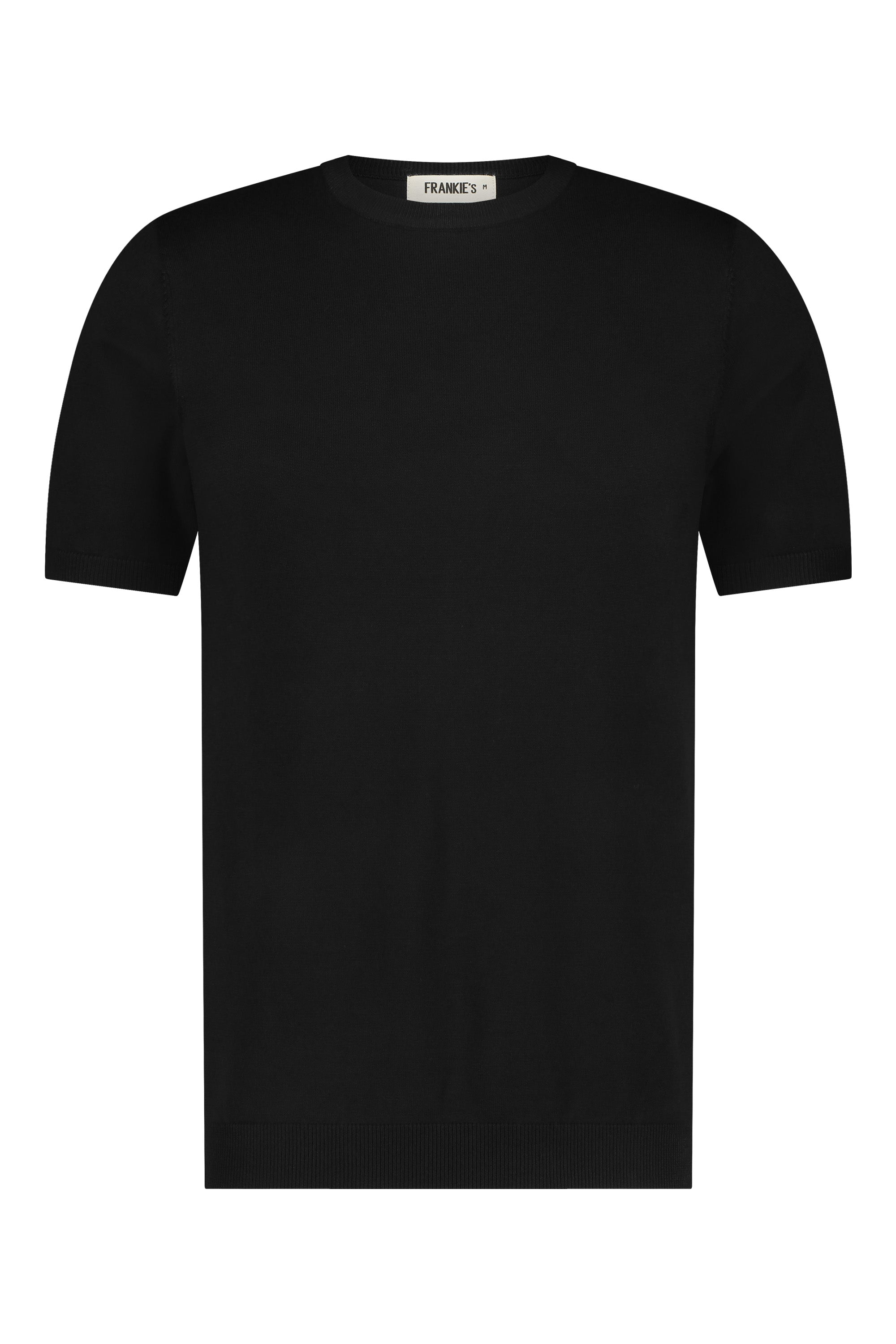 T-shirt knitwear short sleeve black