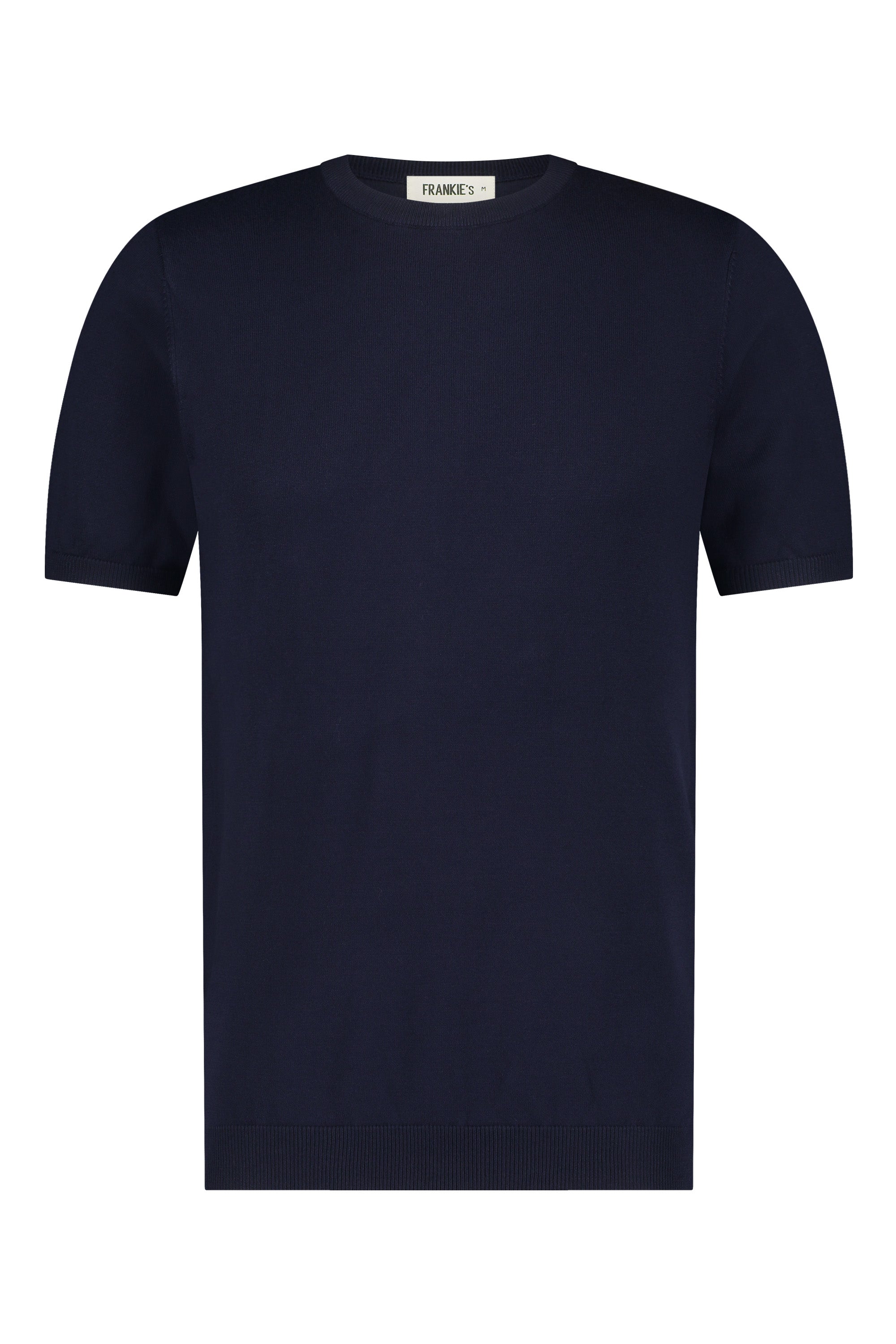 T-shirt knitwear short sleeve navy