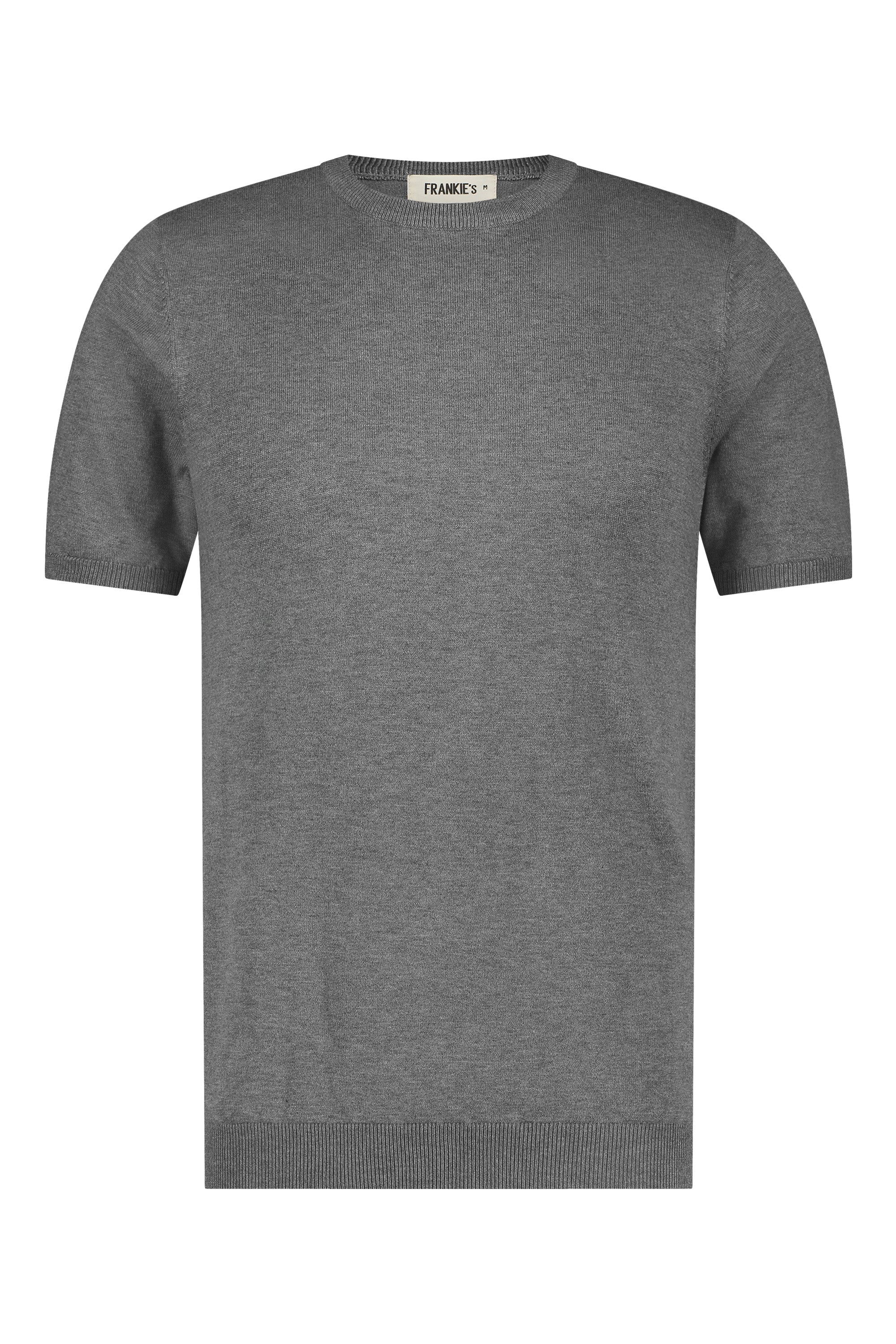 T-shirt knitwear short sleeve grey