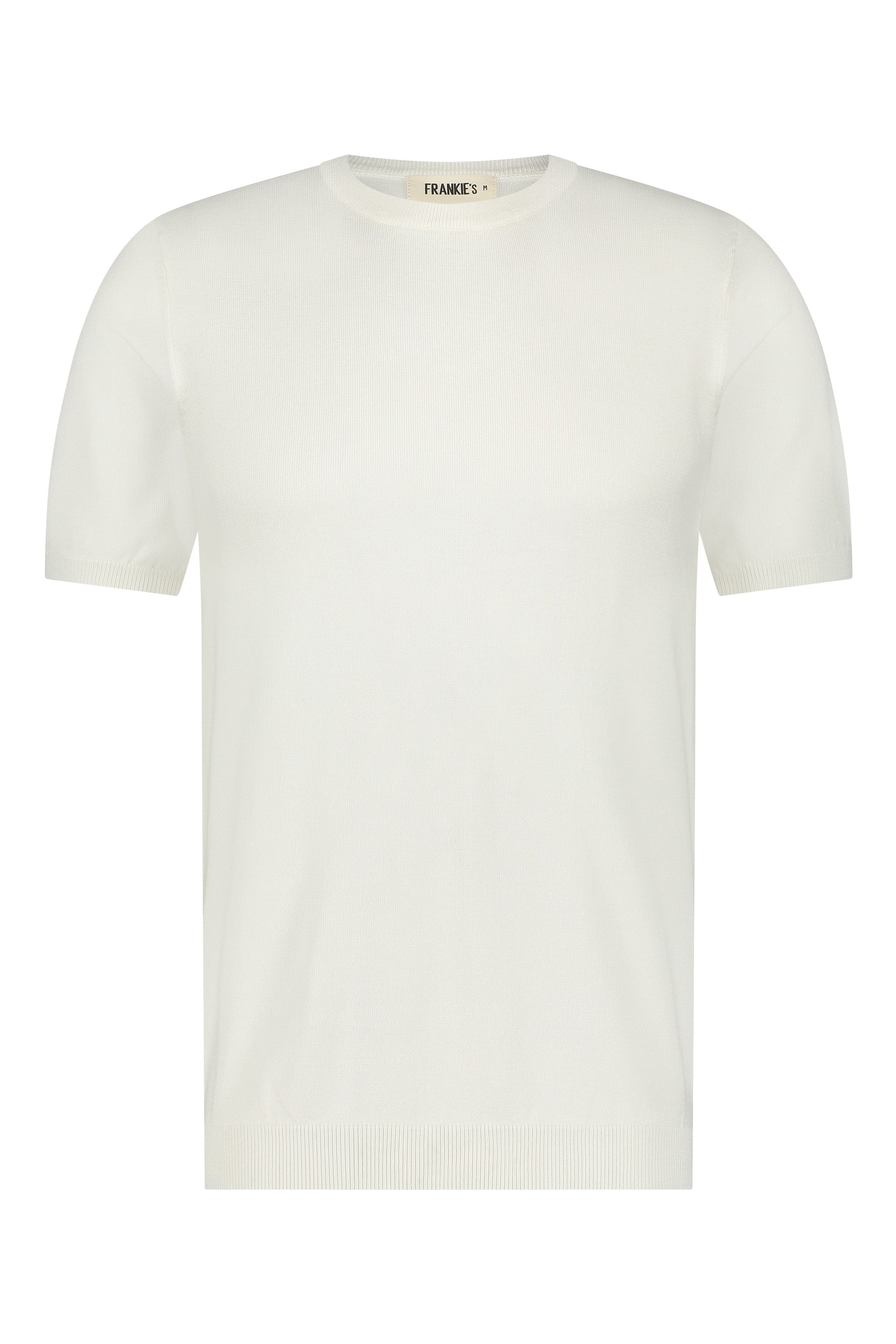T-shirt knitwear short sleeve white