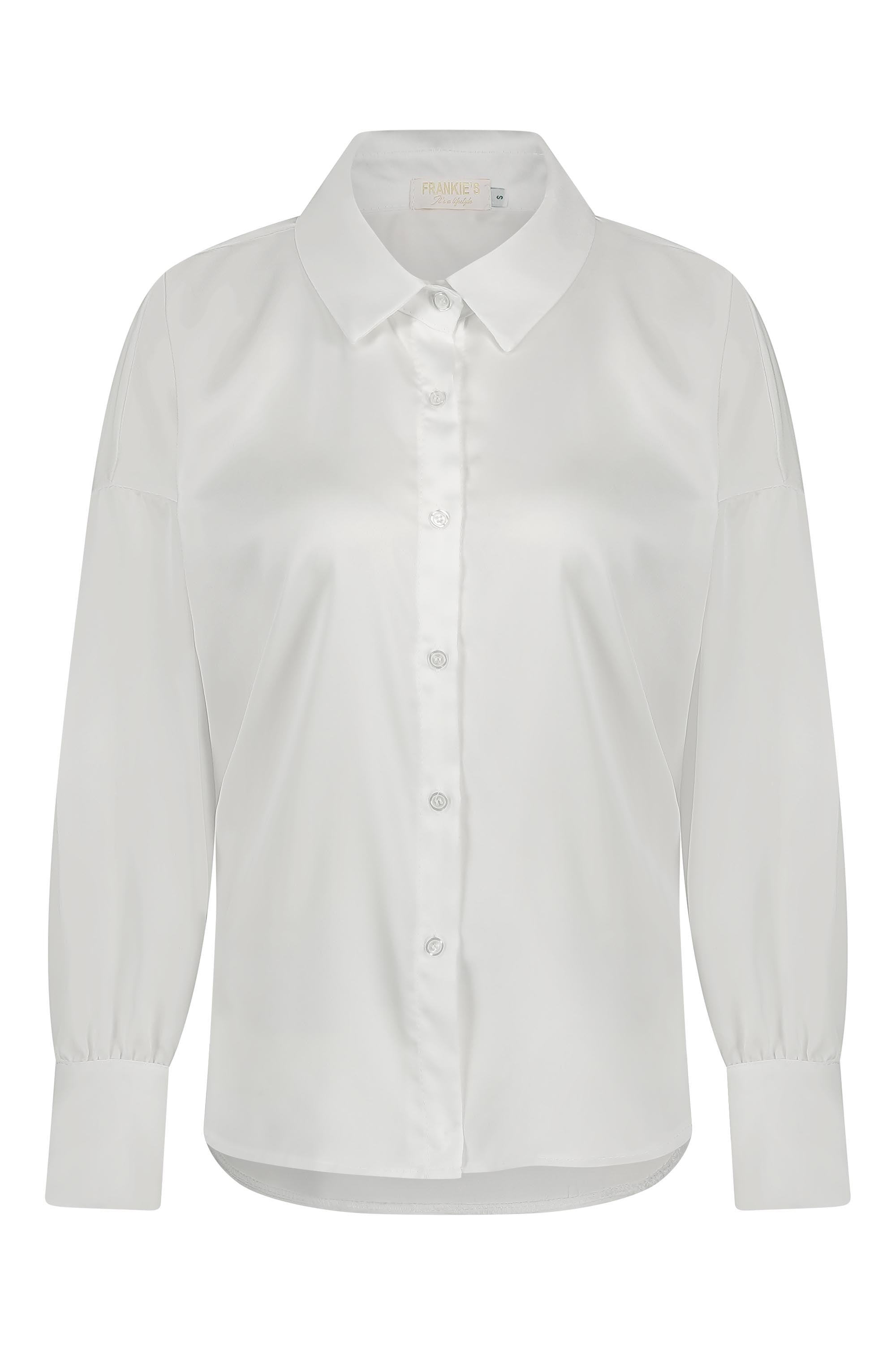 Satin blouse white