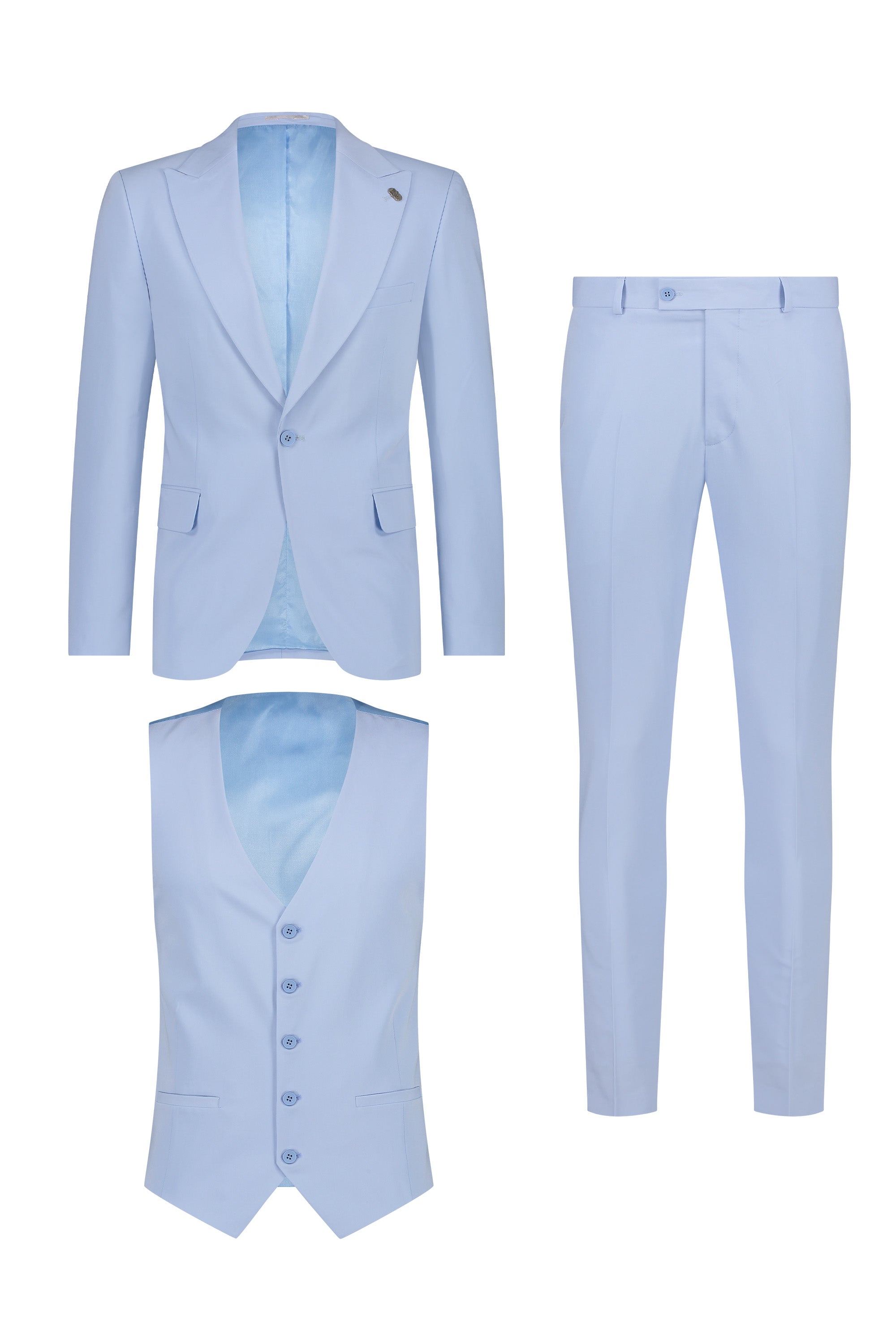 Suit three piece Cayenne light blue