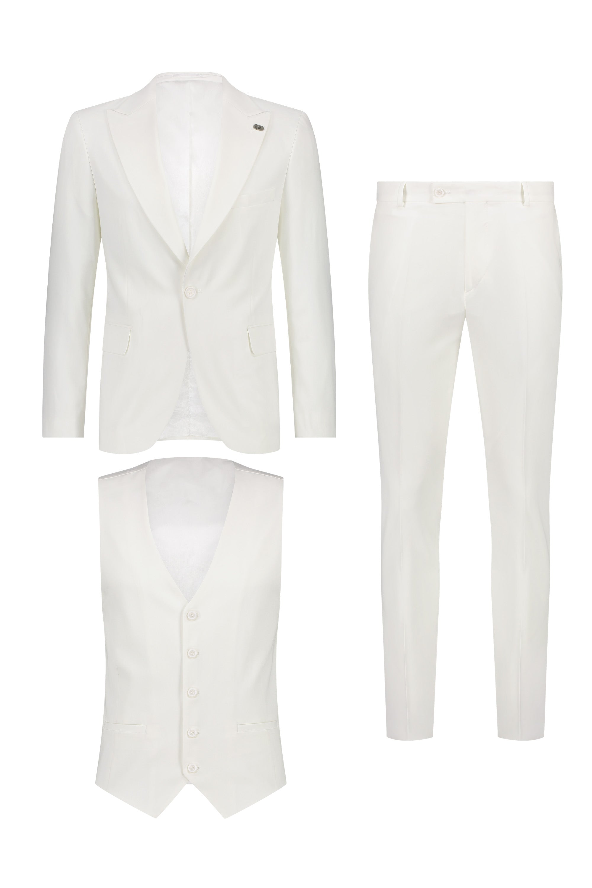 Suit three piece Cayenne off white