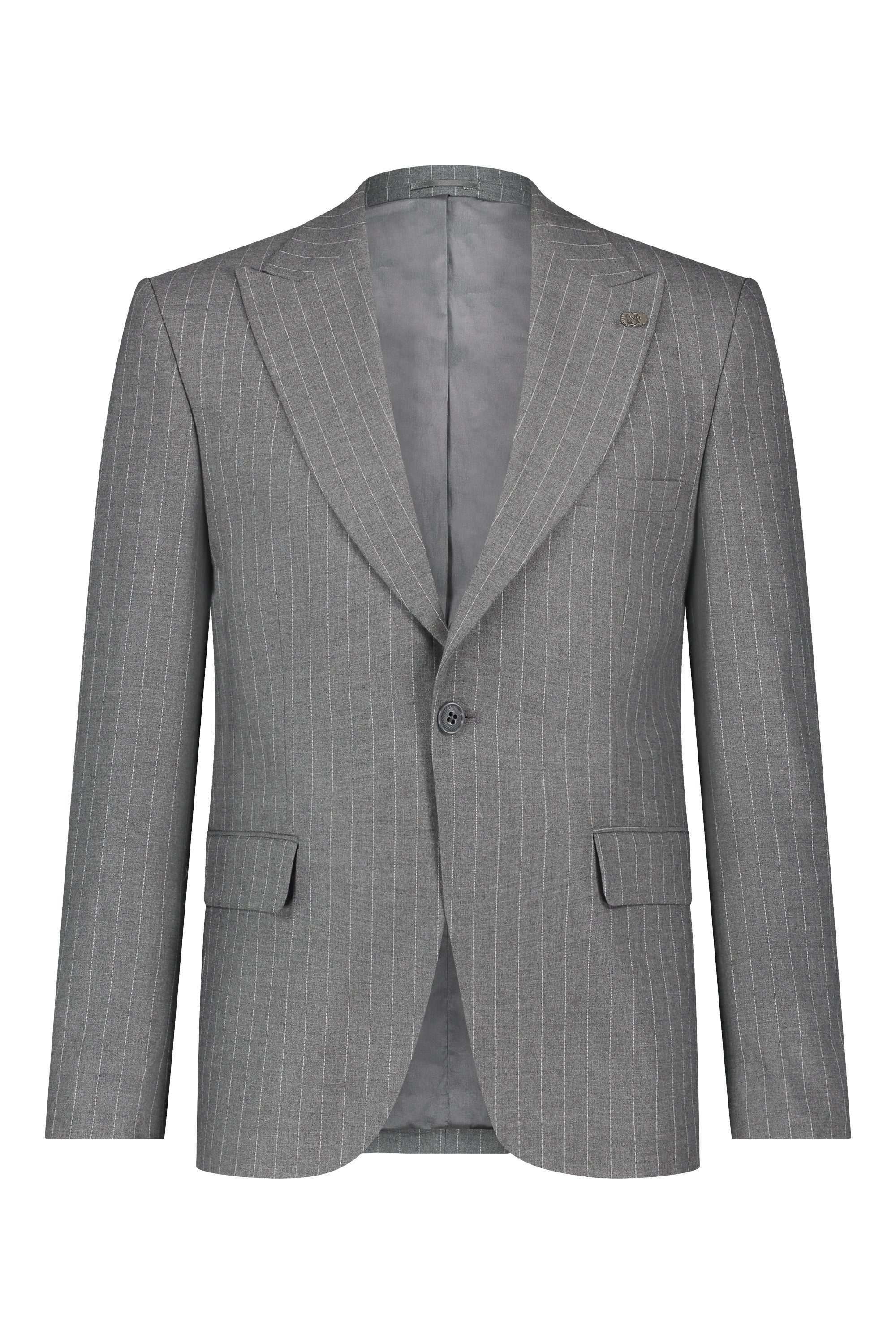 Suit three piece Havana krijtstreep grey